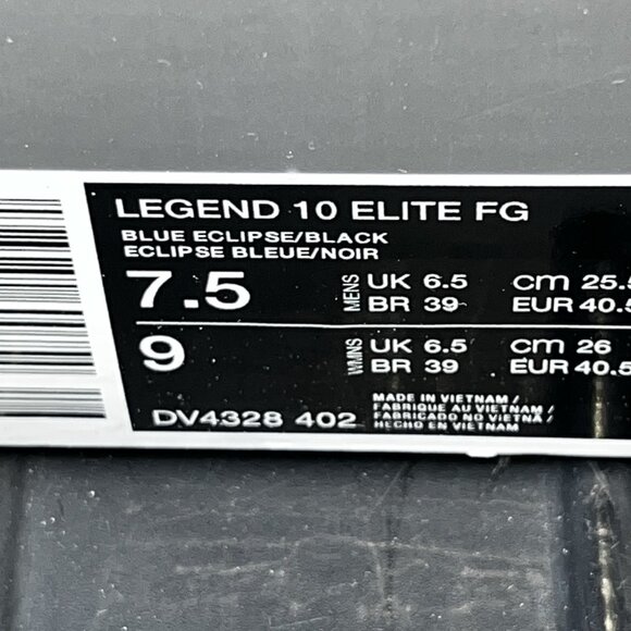 NEW Nike Tiempo Legend 10 Elite Blue Eclipse DV4328-402 Men's Size 7.5 - Picture 8 of 8